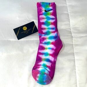 🧦Hand-dyed Nike Multicolor Tie-Dye Socks